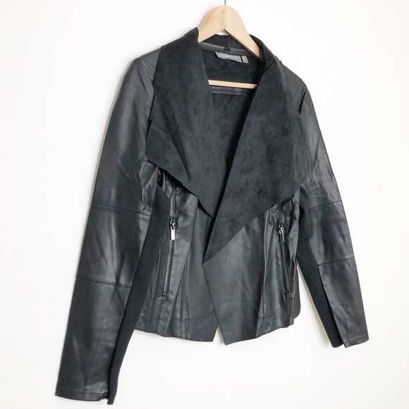 Bagatelle Black, vegan leather open closure jacket - Picture 11 of 11
